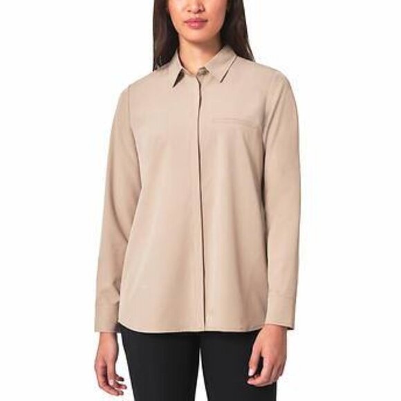 NWOT Modern Ambition Travel Shirt | Tan - Picture 1 of 8